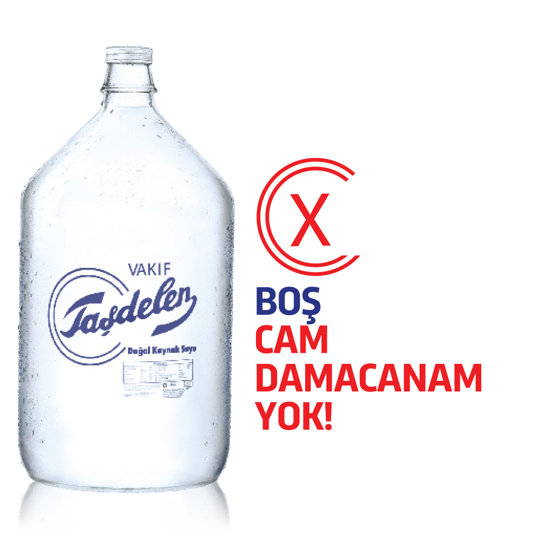 15 L Cam Damacana Depozitolu (Elimde Cam Damacana Yok)